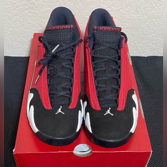 Mens Jordan 14 Retro Gym Red Toro sz 7 - Picture 3 of 8